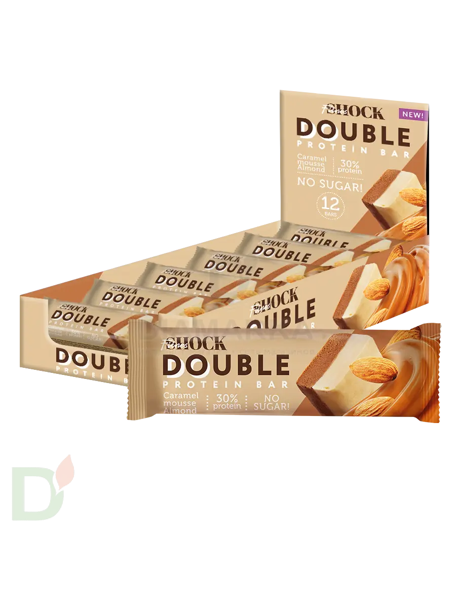 Батончик протеиновый FitnesShock Карамельный мусс с миндалем 40гр. в Москве