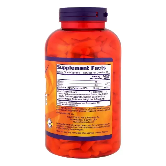 Витамины NOW Полный комплекс незаменимых аминокислот, 2,8 гр,120 шт в Москве