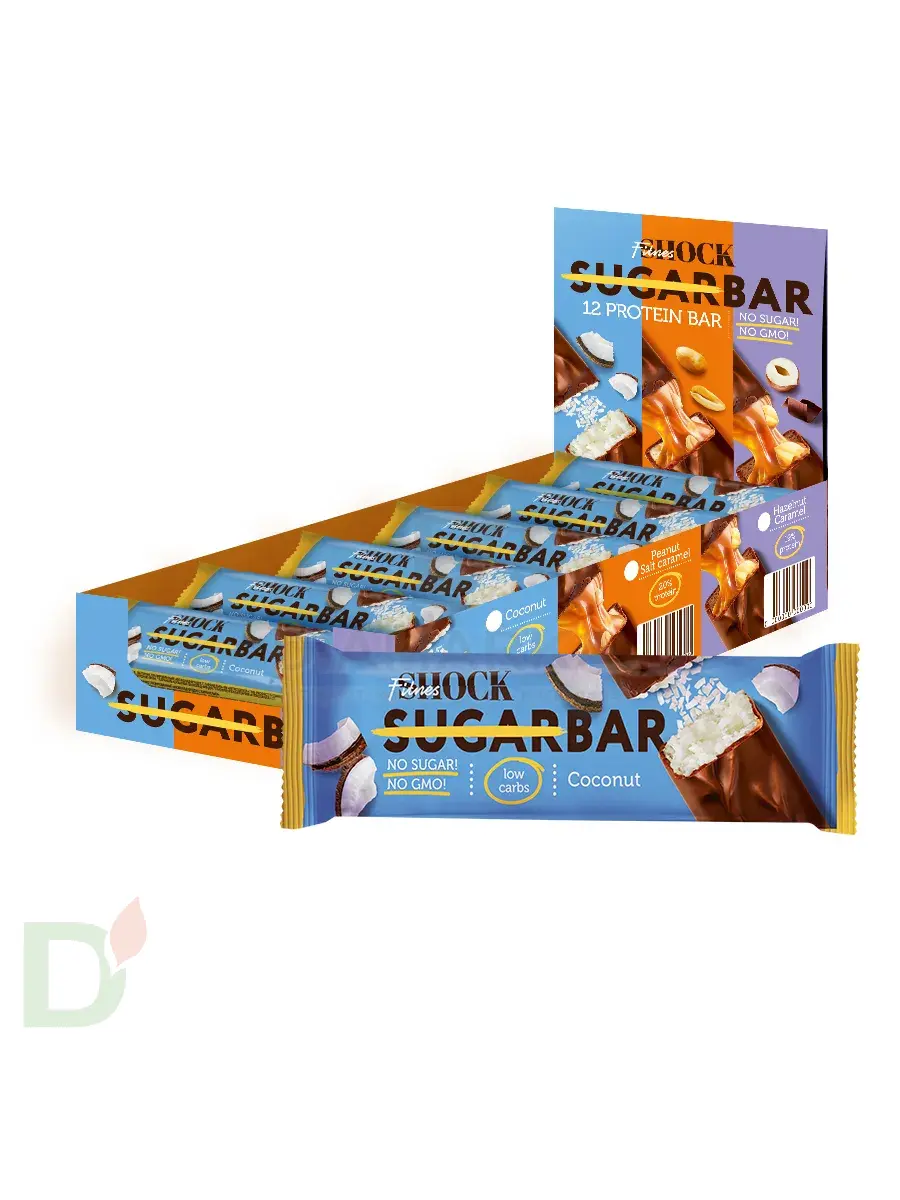 Батончик протеиновый FitnesShock Кокос 50гр. в Москве