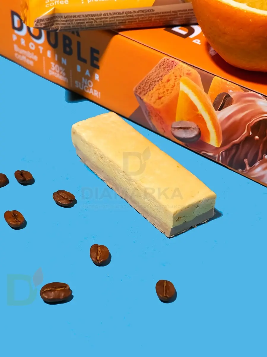 Батончик протеиновый FitnesShock Апельсиновый кофе 40гр. в Москве