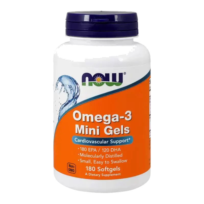 Витамины NOW Омега-3, дополнительный источник ПНЖК, 180EPA/120DHA, 180 шт в Москве