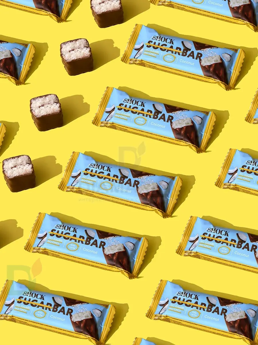 Батончик протеиновый FitnesShock Кокос 50гр. в Москве