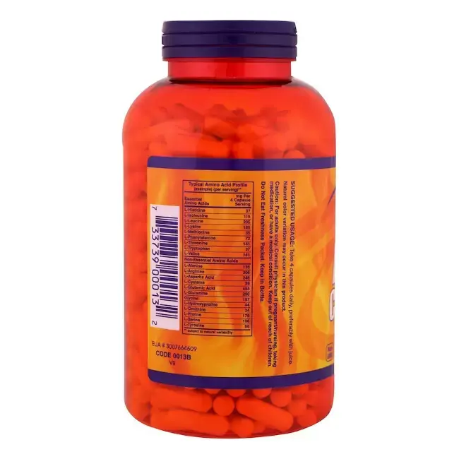 Витамины NOW Полный комплекс незаменимых аминокислот, 2,8 гр,120 шт в Москве