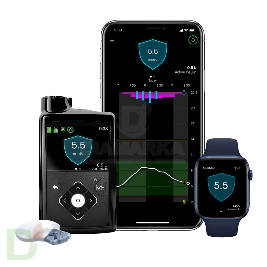 Инсулиновая помпа Medtronic MiniMed 780G с болюсами автокоррекции, MMT-1895