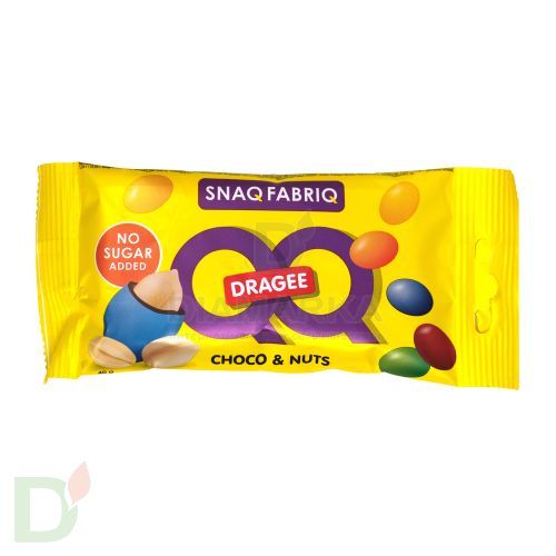 Драже Q&Q Snaq Fabriq арахис в молочном шоколаде, без сахара, 40 г
