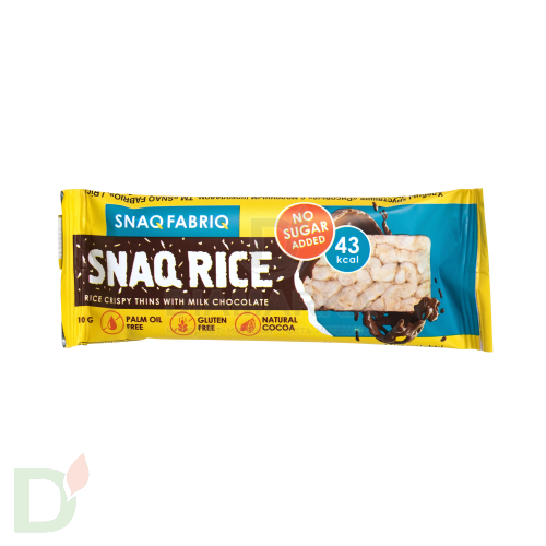 Батончик Snaq Fabriq рисовый глазированный молочным шоколадом, 10гр в Москве