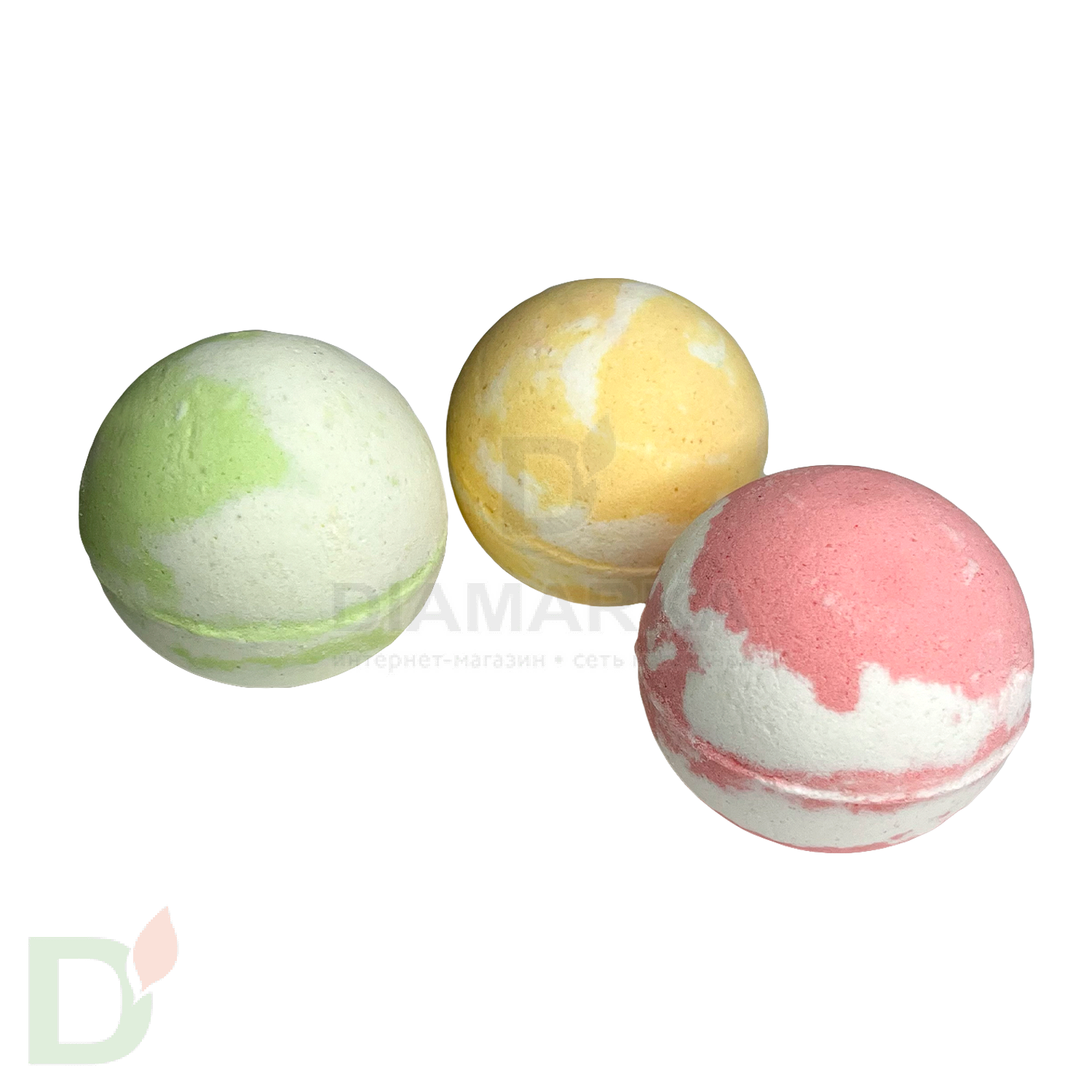 Бокс - Бомбочки для ванны взрослые с разводами (з шт в комплекте) в Москве
