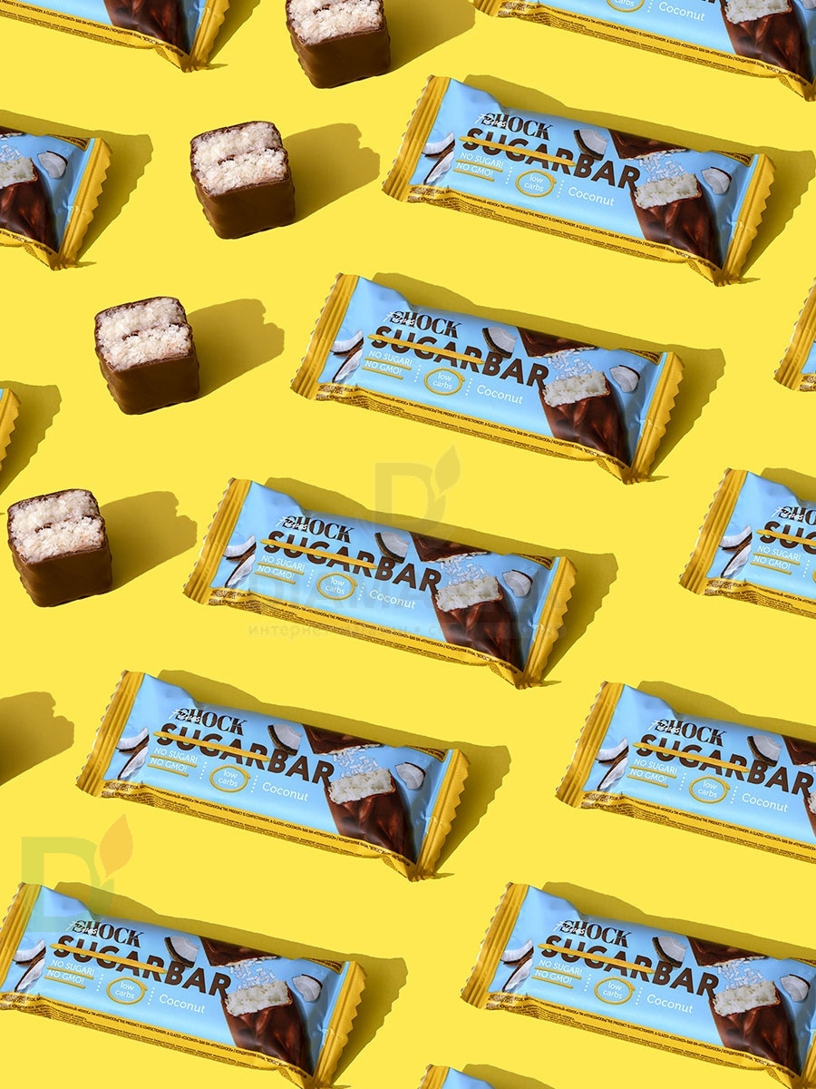 Батончик протеиновый FitnesShock Кокос 50гр. в Москве