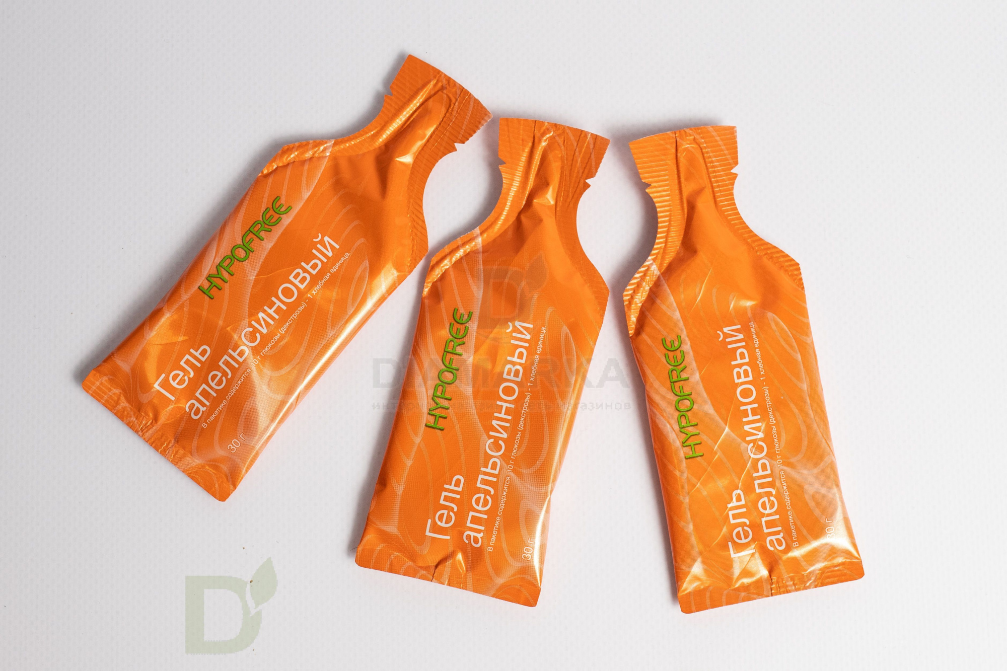 Гель HYPOFREE 1ХЕ Апельсин, мягкая упаковка, 10 саше по 30мл в Москве