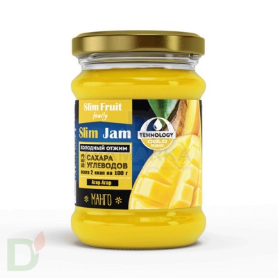 Джем Slim Jam без сахара манго 250 мл.