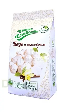 Безе без сахара Умные сладости Ваниль 70гр. в Москве