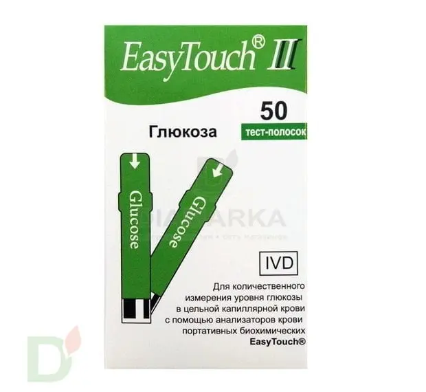 Тест-полоски Изи Тач Глюкоза (EasyTouch II) № 50