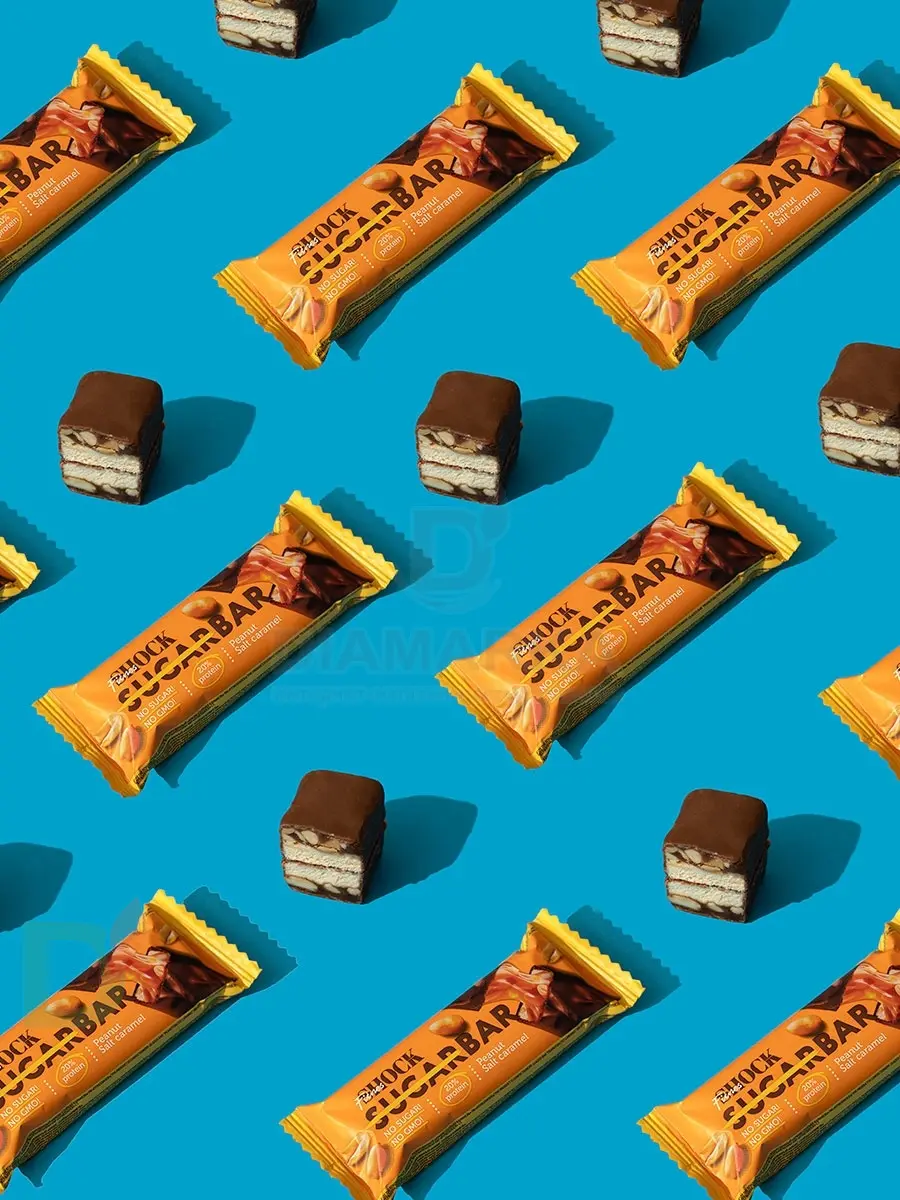 Батончик протеиновый FitnesShock Соленая карамель-Арахис 50гр. в Москве