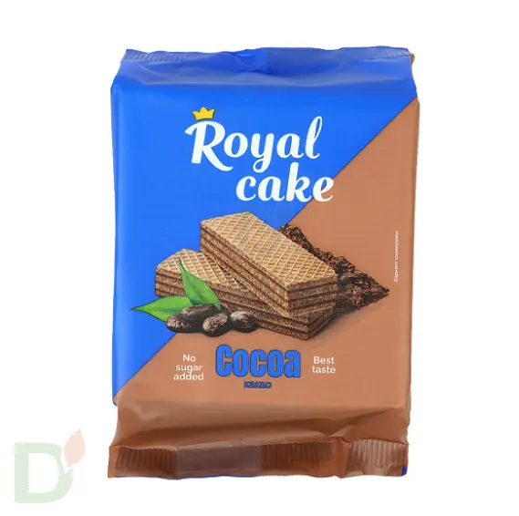 Вафли Royal cake со вкусом «КАКАО» без сахара, 120 г в Москве