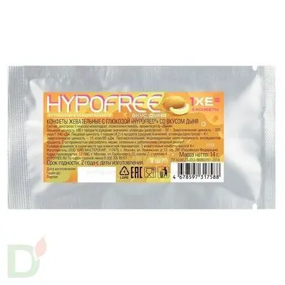 Конфеты  HYPOFREE саше (3шт) Дыня