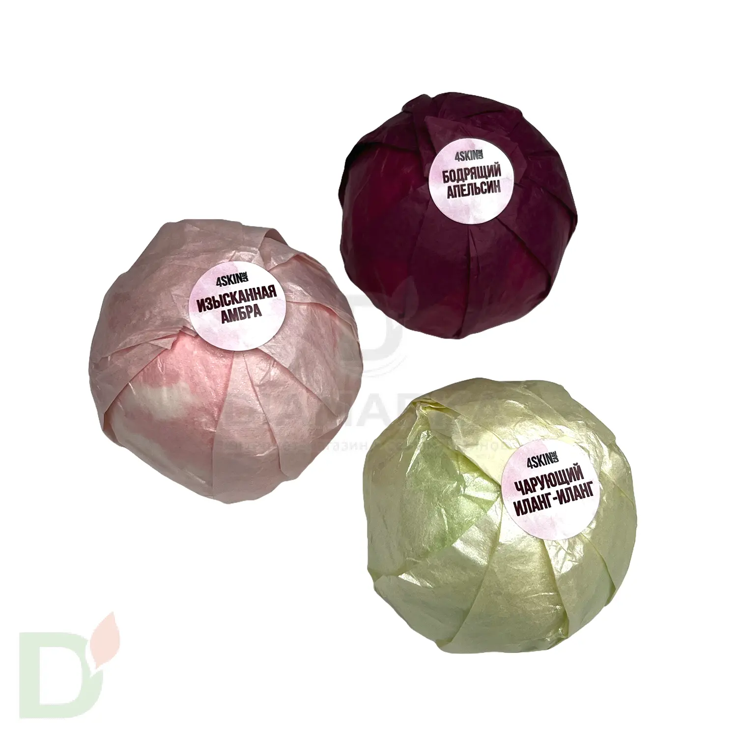 Бокс - Бомбочки для ванны взрослые с разводами (з шт в комплекте) в Москве