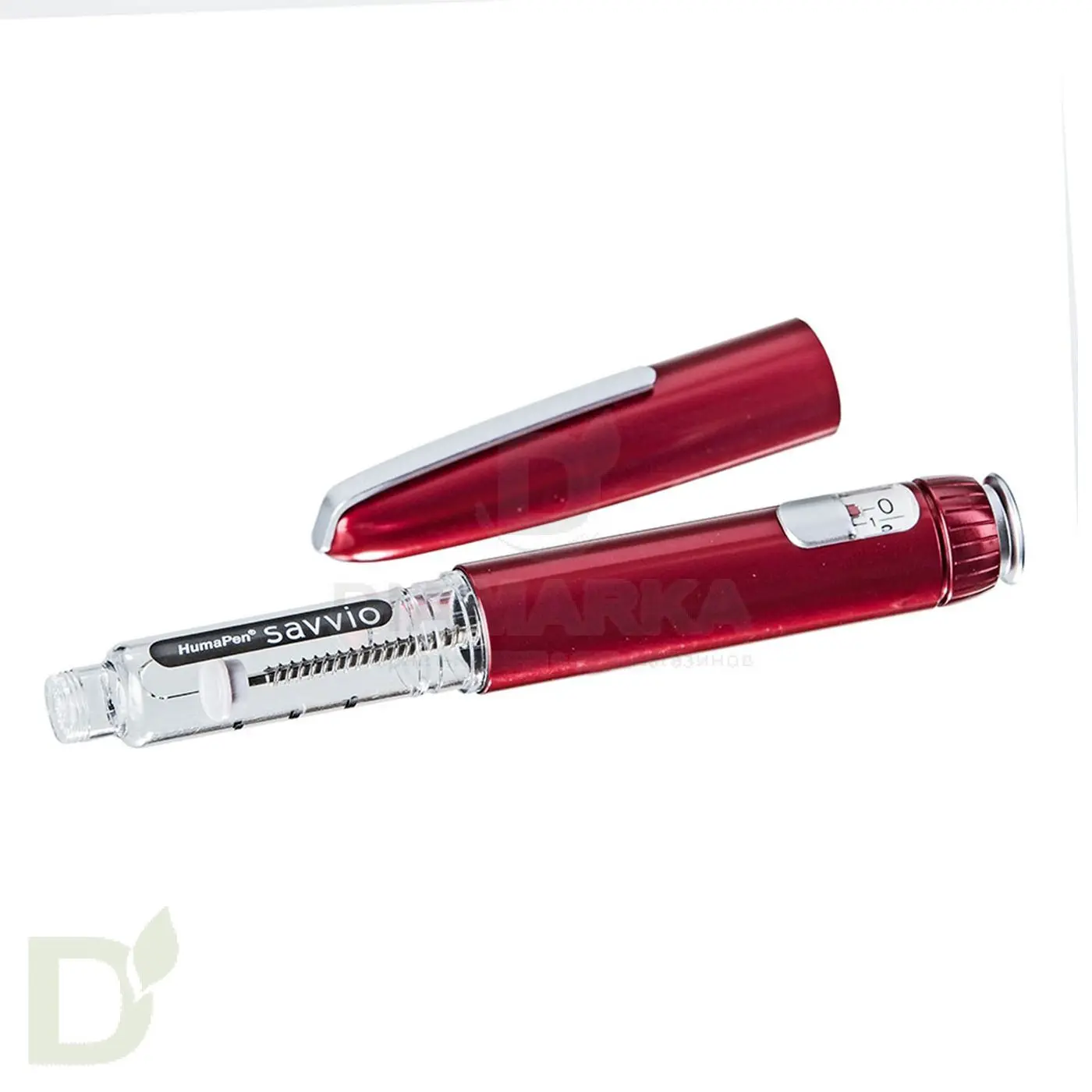 Шприц ручка ХумаПен Саввио Красная (HumaPen Savvio), шаг 1 ед.
