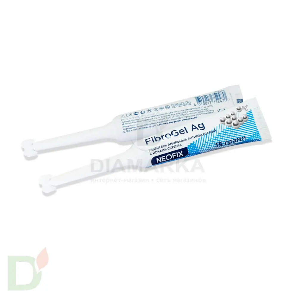 Гидрогель антимикробный NEOFIX FibroGel Fg с ионами серебра 15г в Москве