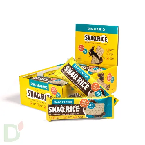 Батончик Snaq Fabriq рисовый глазированный молочным шоколадом, 10гр в Москве