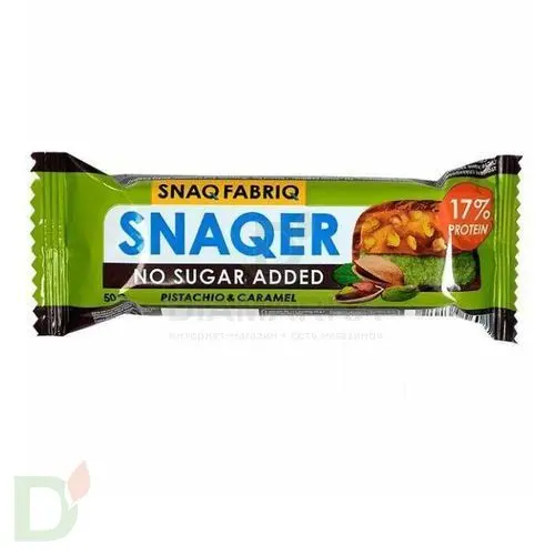 Батончик Snaq Fabriq глазированный Фисташка и карамель 50гр. в Москве